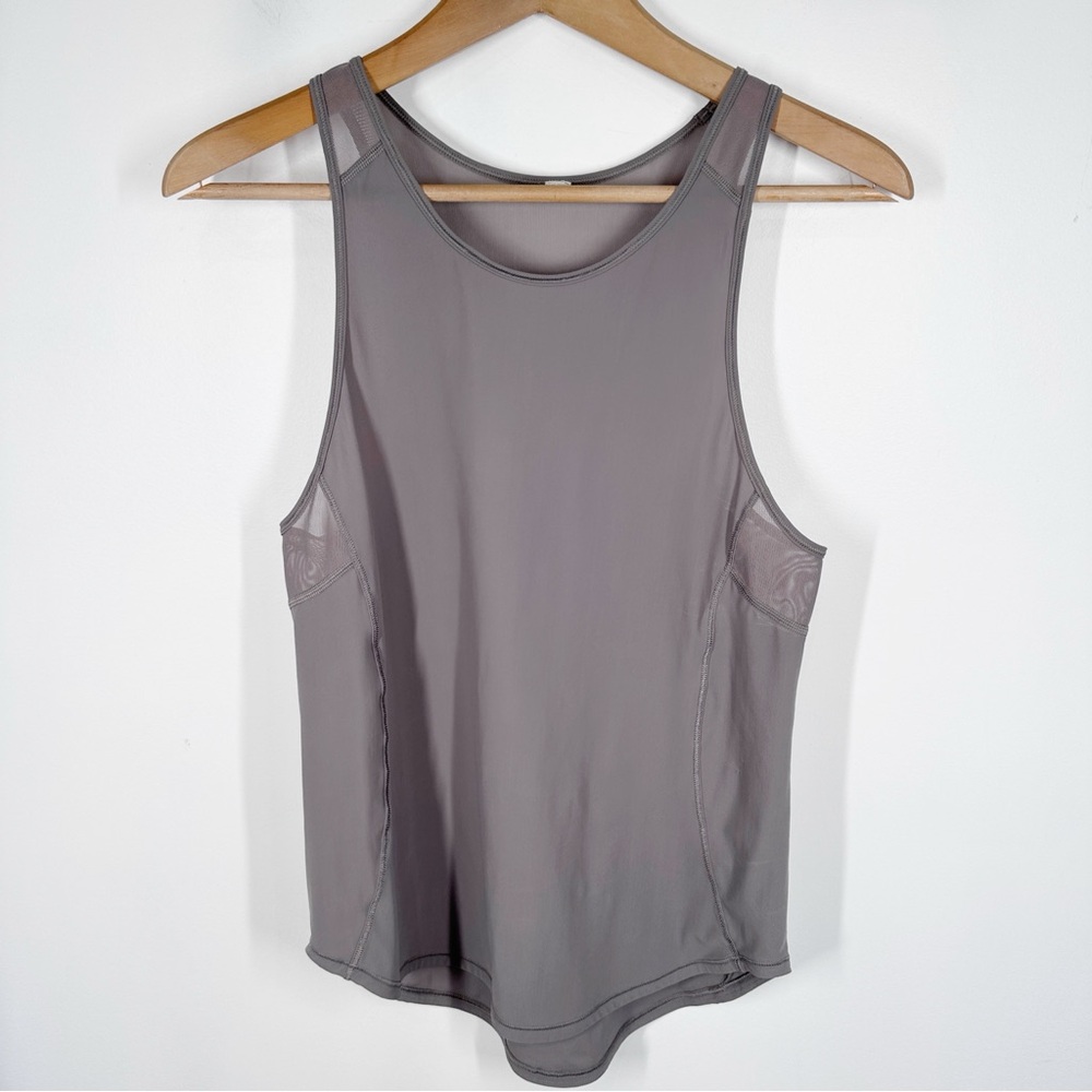 Lululemon Gray Sculpt Women's Tank Top Size 6 Mesh